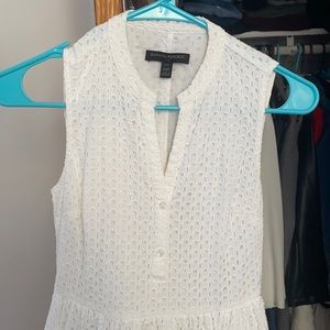 Banana Republic white eyelet dress